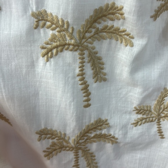 NWT White Palm Tree Embroidered Midi Dress - Very J - Picture 4 of 5